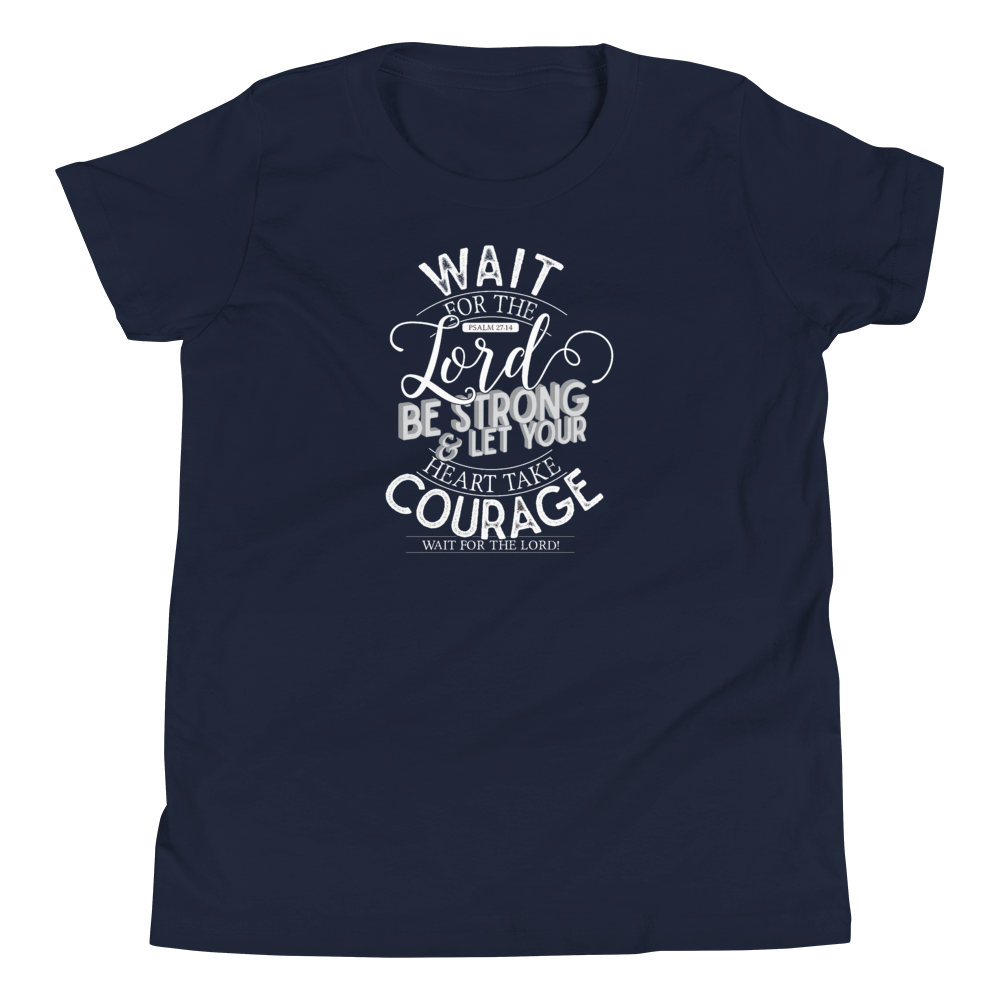Wait For The Lord - Youth Short Sleeve T-Shirt
