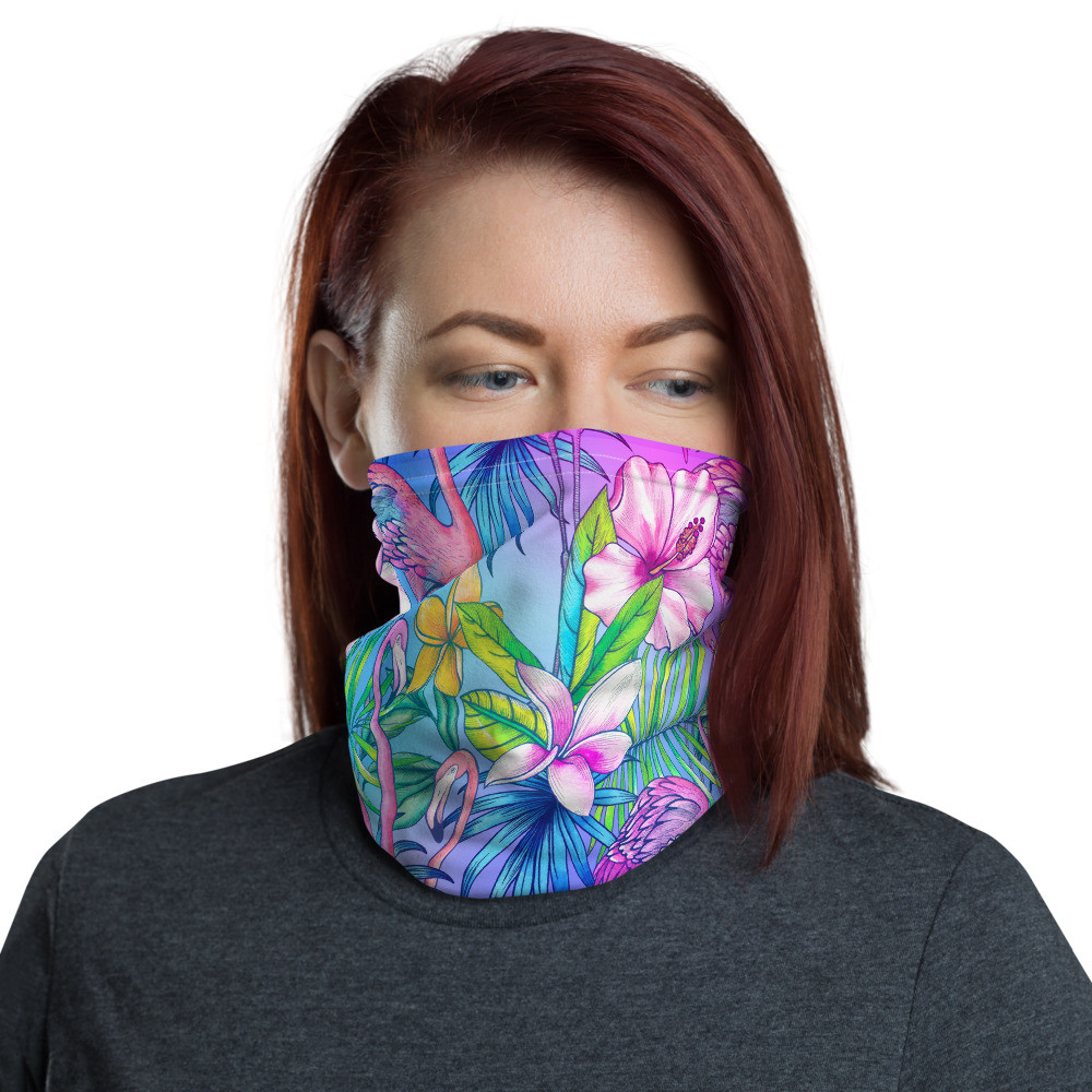 Flamingo Neck Gaiter & Face Mask