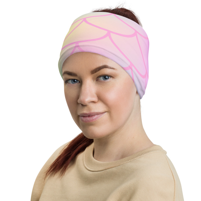 Pink Mermaid Neck Gaiter & Face Mask