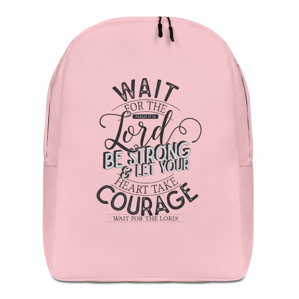 Wait For The Lord - Minimalist Backpack