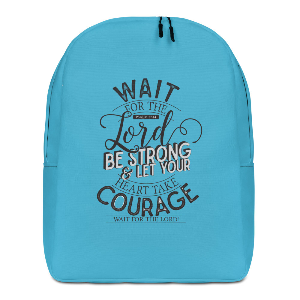 Wait For The Lord - Minimalist Backpack