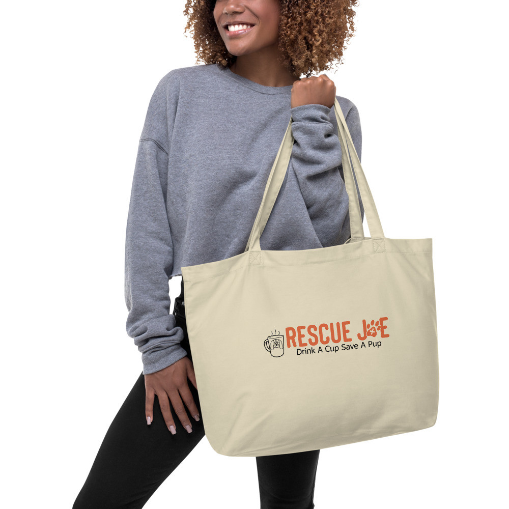 Rescue Joe Logo - Large Organic Tote Bag