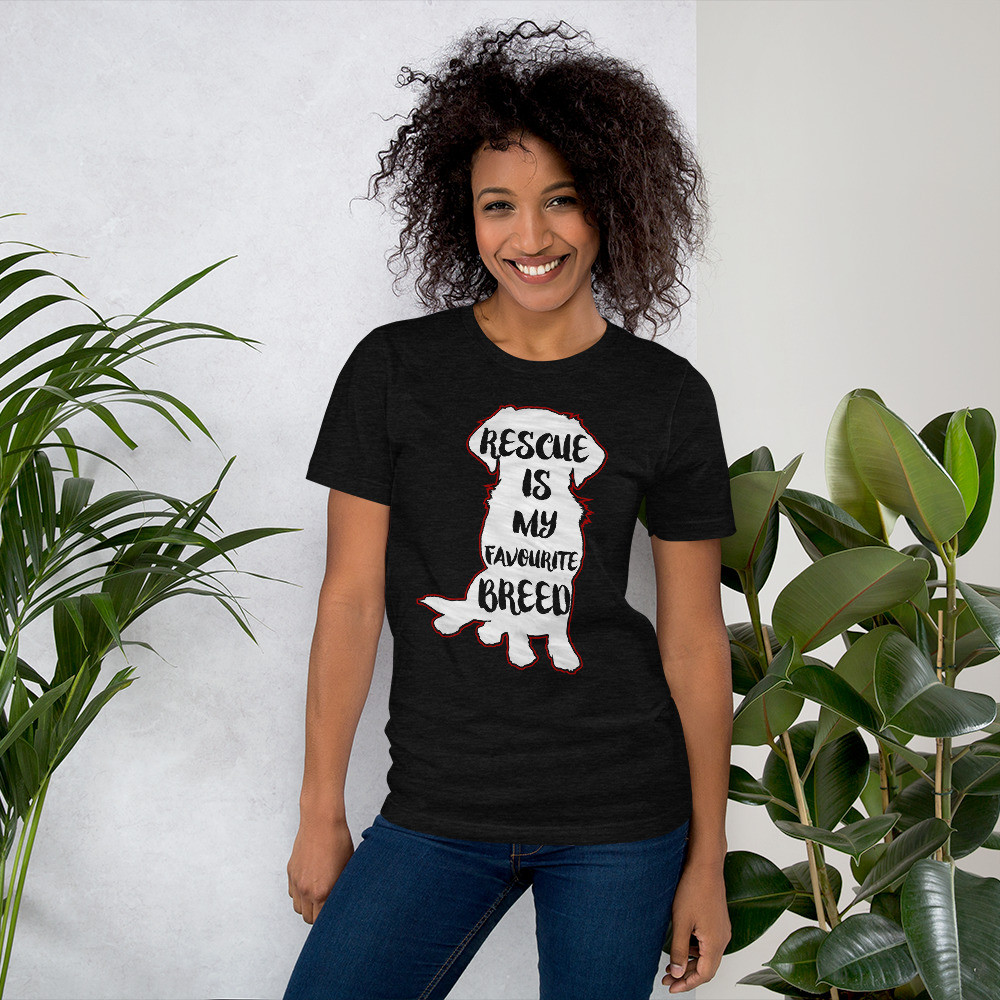 Rescue Is My Favorite Breed - Short Sleeve Unisex Tee