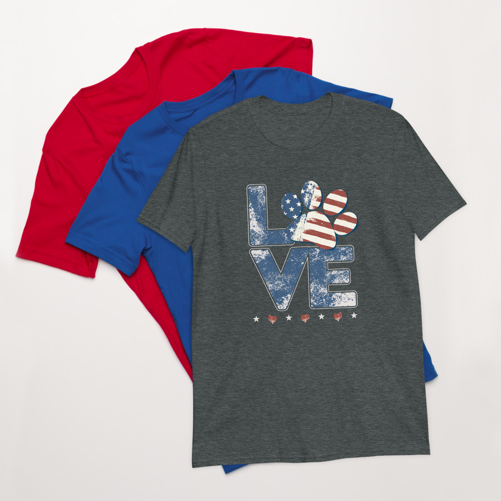 Love Dog Short-Sleeve Unisex T-Shirt