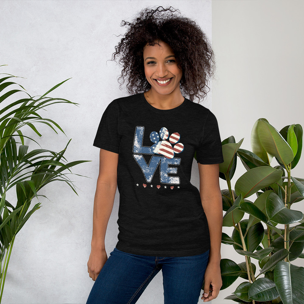 Love Dog Short-Sleeve Unisex T-Shirt