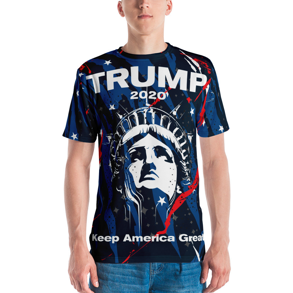 TRUMP - Liberty - Keep America Great - NAVY BLUE Unisex All-Over Print Cut & Sew T-shirt