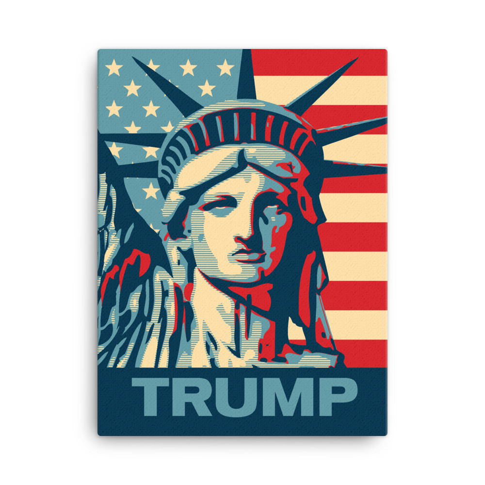 TRUMP - Liberty Flag - Canvas Wall Art 
