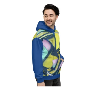 BLUE HOODIE GRAFFITI STYLE