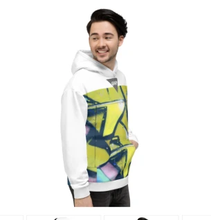 WHITE HOODIE STREET STYLE