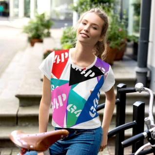 All-Over Print Crop Tee