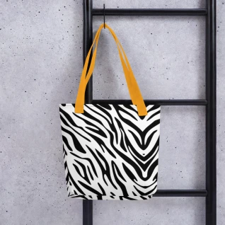 Tote bag with Zebra Print