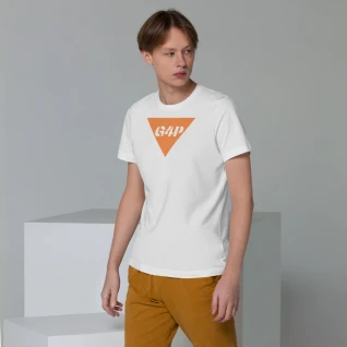 Unisex Organic Cotton T-Shirt Bright Orange G4P Logo