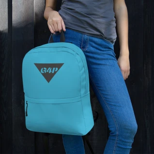 Backpack in Pastel Blue with G4P Logo
