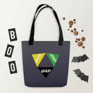 Tote bag in Grey with G4P Logo Print