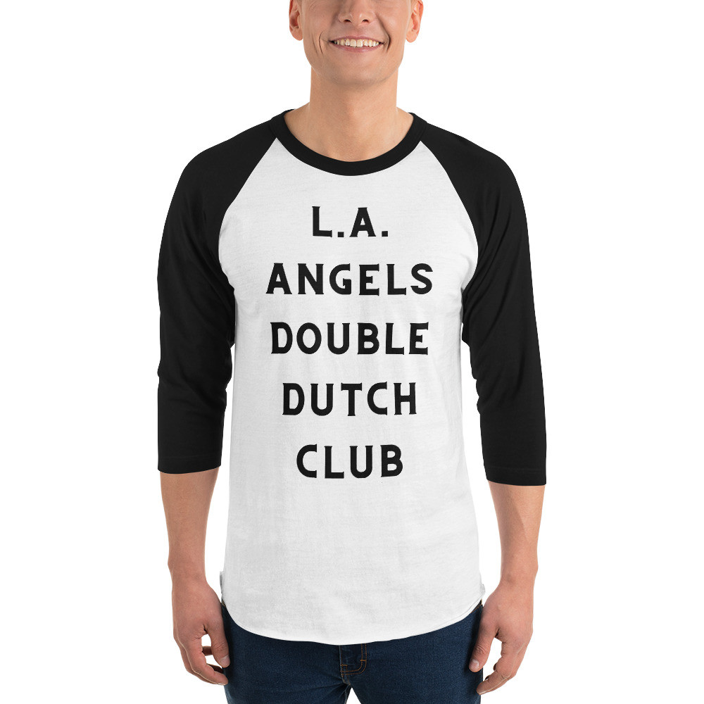3/4 sleeve raglan shirt - Unisex - Multicolor - Text