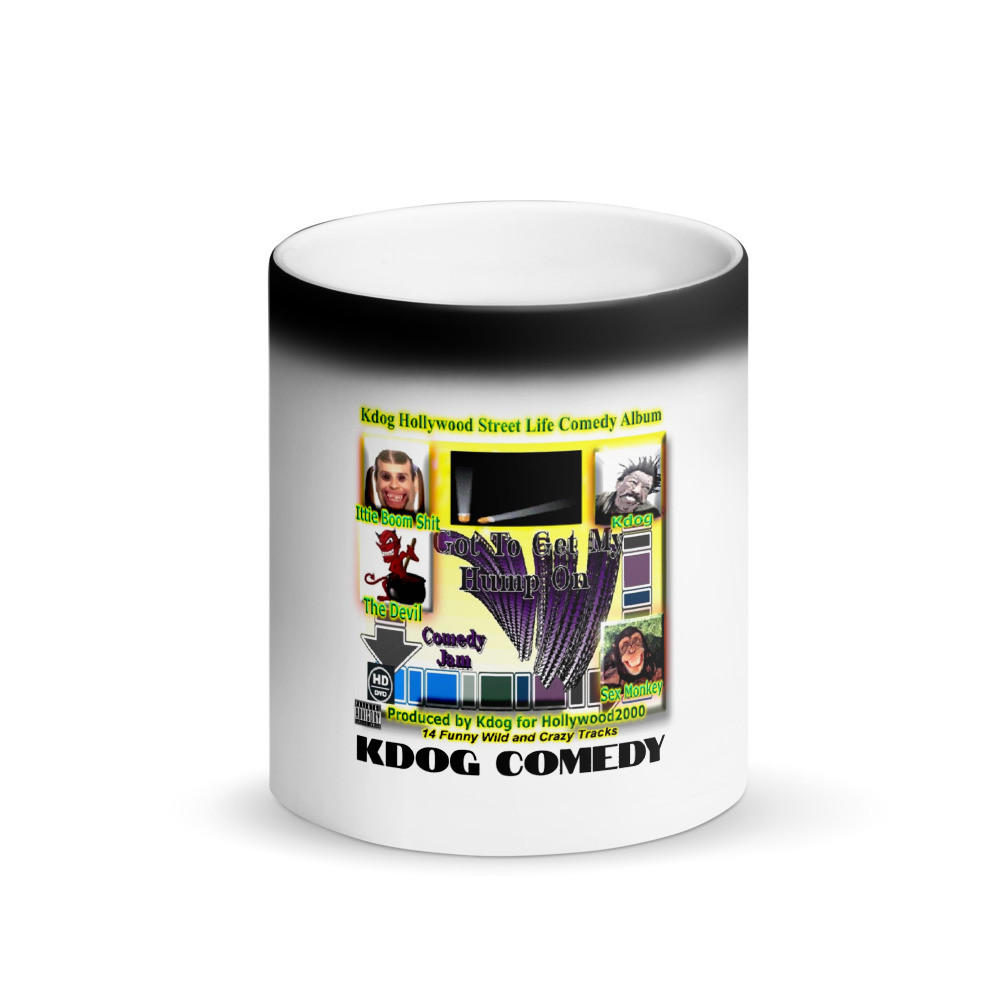 Kdog Comedy Matte Black Magic Mug