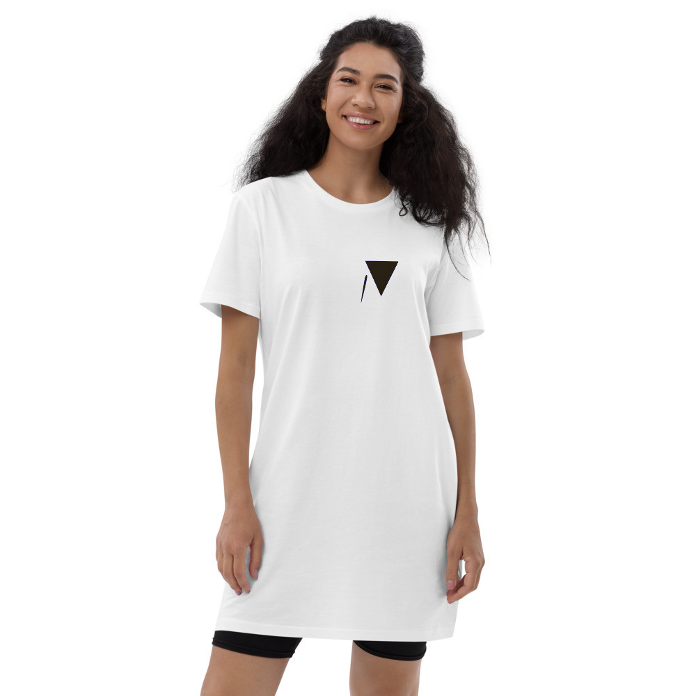 Power Symbol Organic cotton t-shirt dress