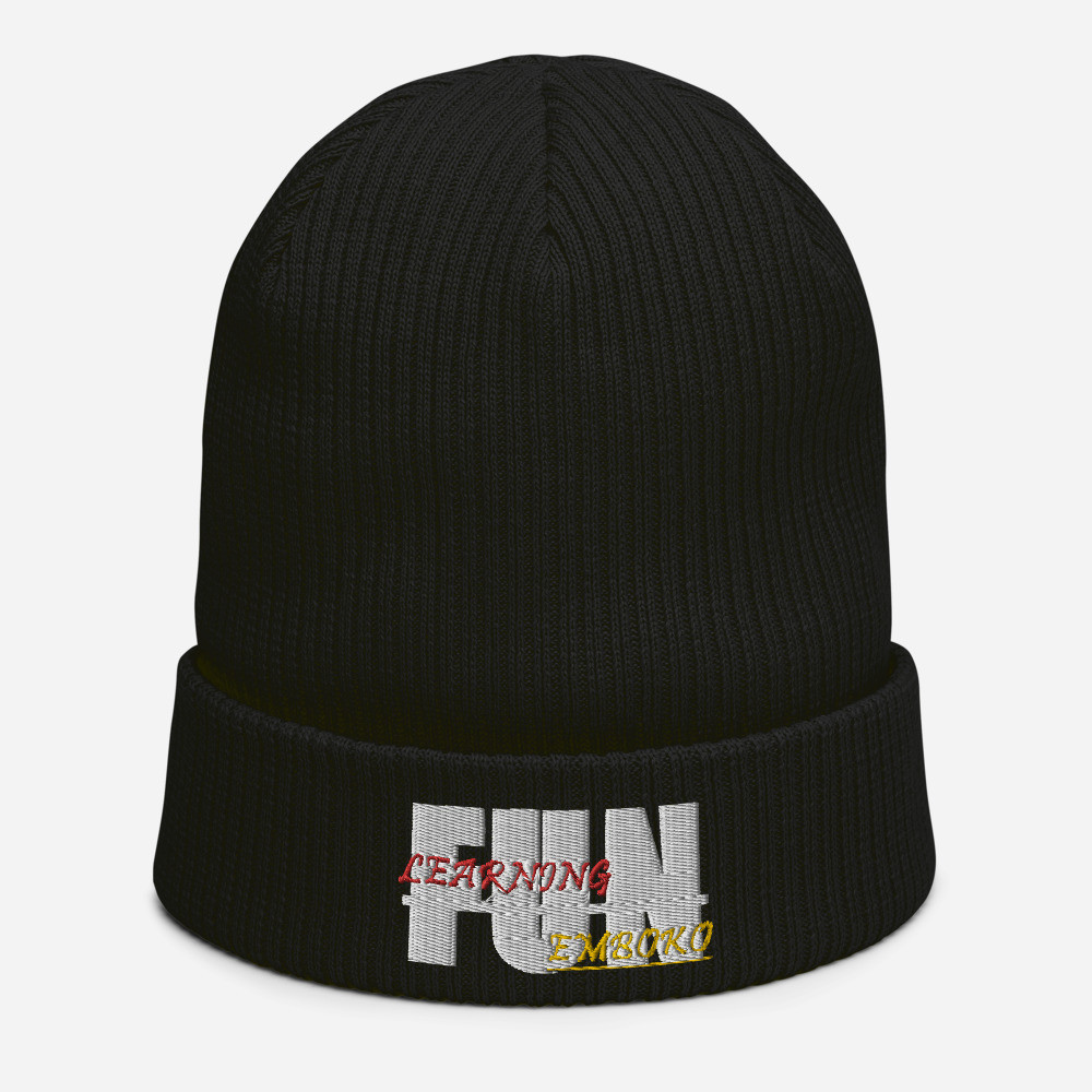 Organic ribbed beanie