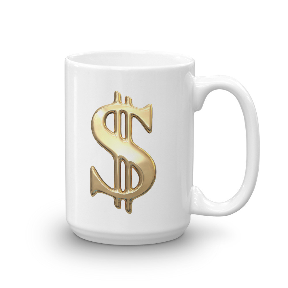 Golden Money Sign Mug