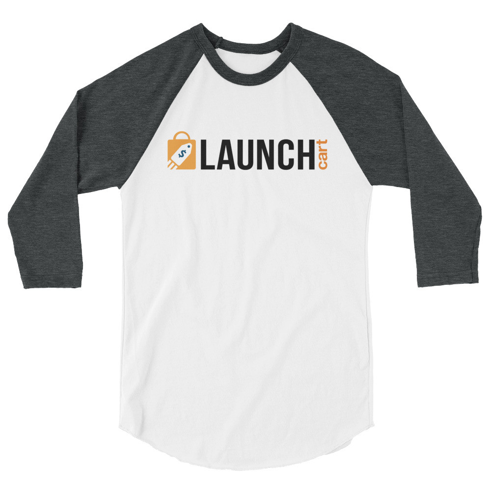 Launch Cart Unisex 3/4 Sleeve Raglan Shirt | Tultex 245
