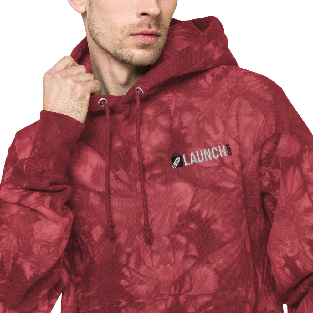 Logoed Unisex Champion Tie-Dye Hoodie