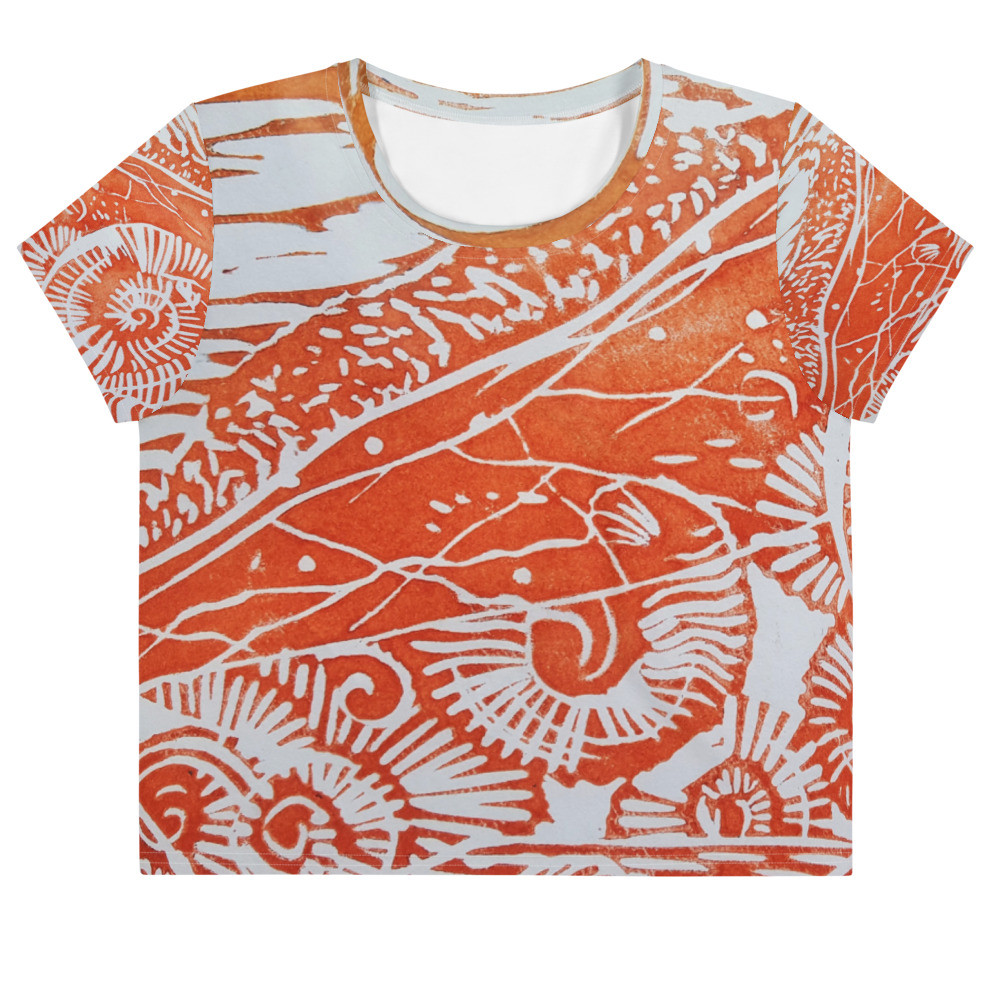 All-Over Print Crop Tee