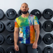 All-Over Print Men's Athletic T-shirt