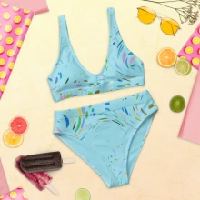 Recycled high-waisted bikini