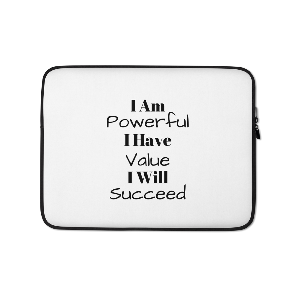 I Am Powerful Laptop Sleeve