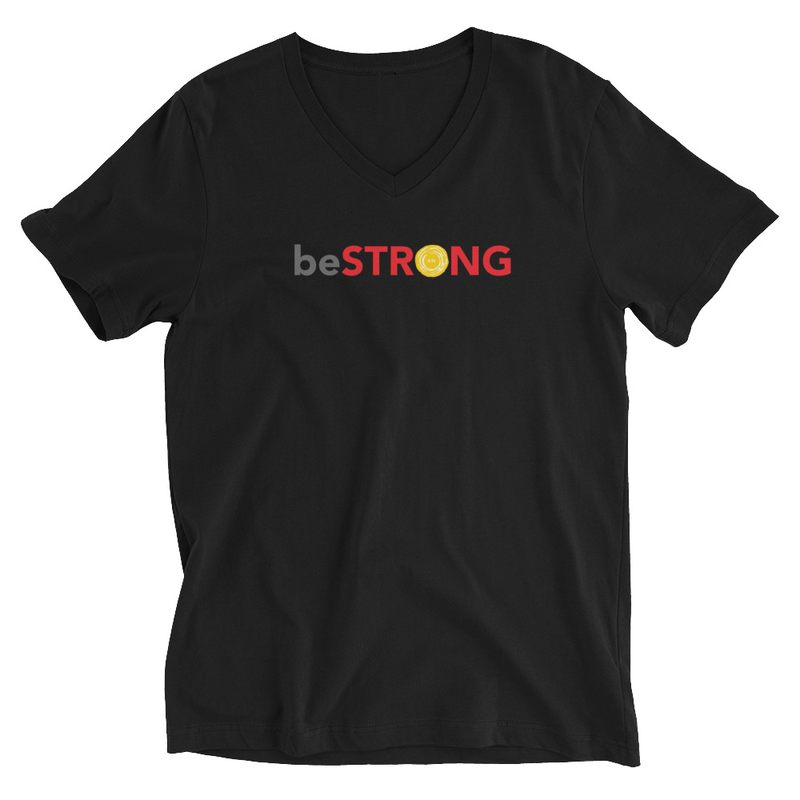 beSTRONG - Unisex Short Sleeve V Neck Tee
