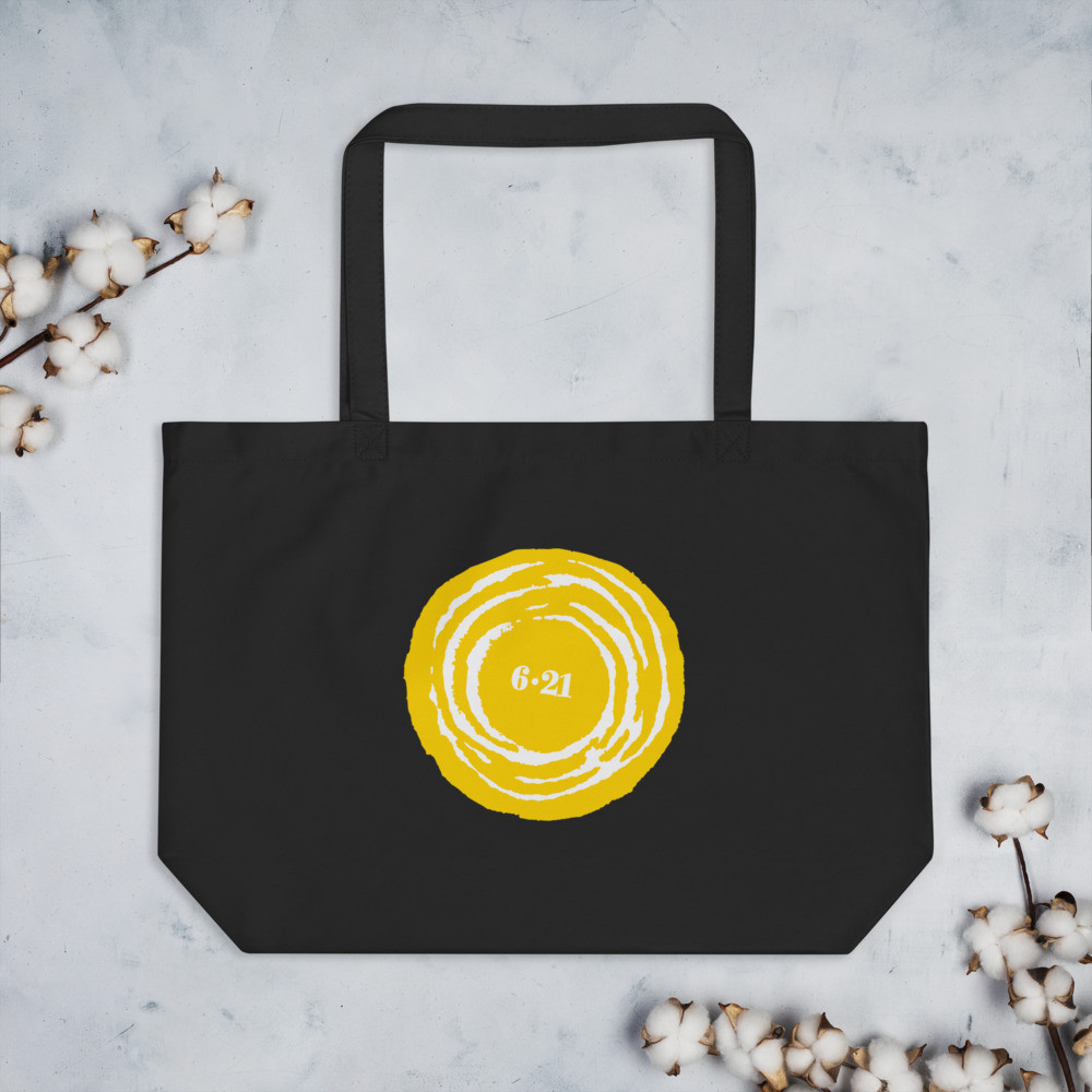Cancer Schmancer Logo - Large Organic Tote Bag