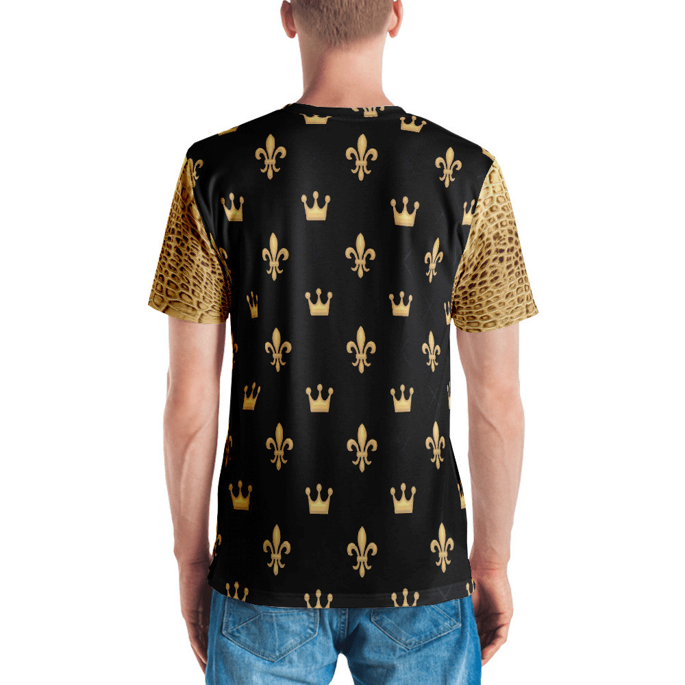 Gold & Snake Men's V Neck T-shirt