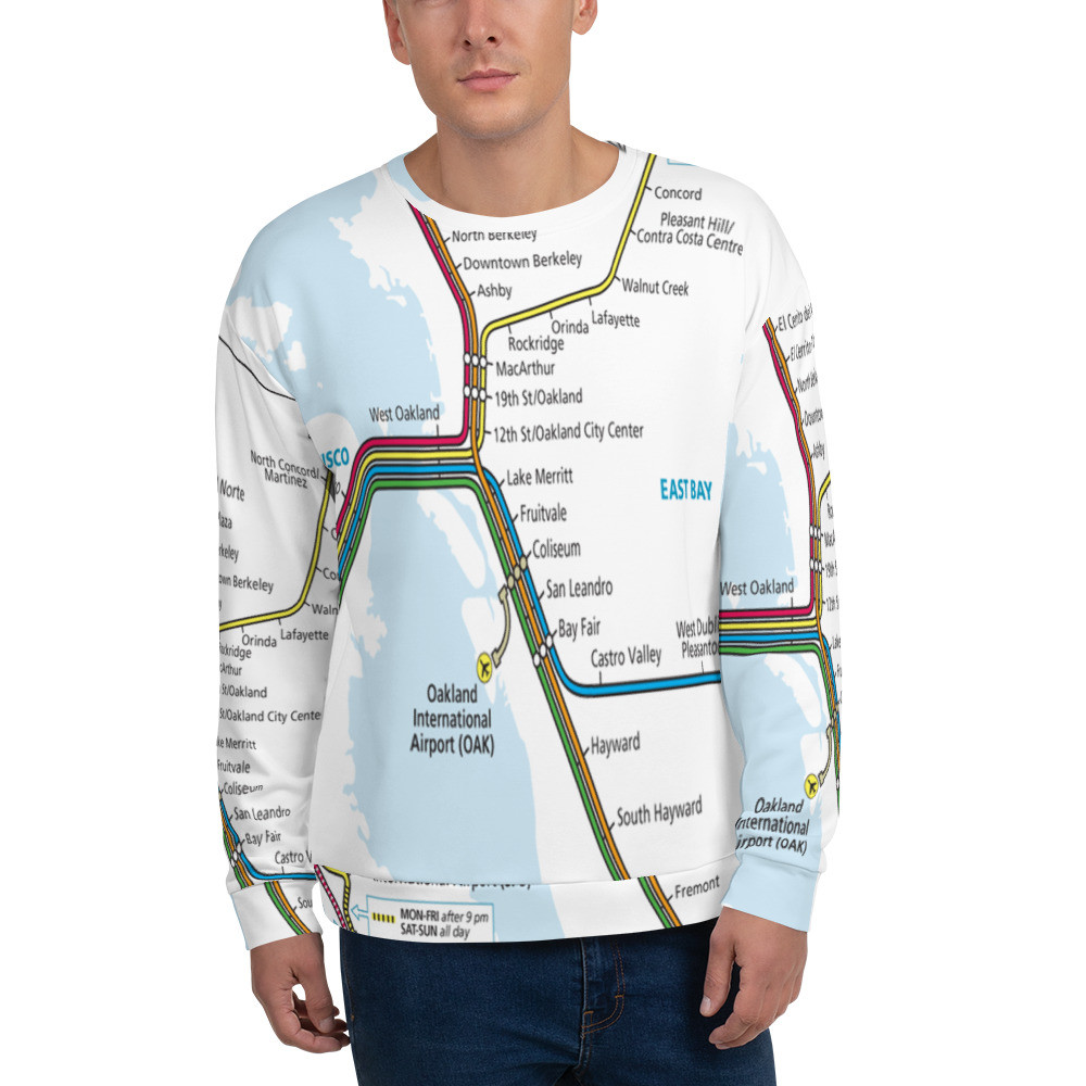 BART MAP Unisex Sweatshirt