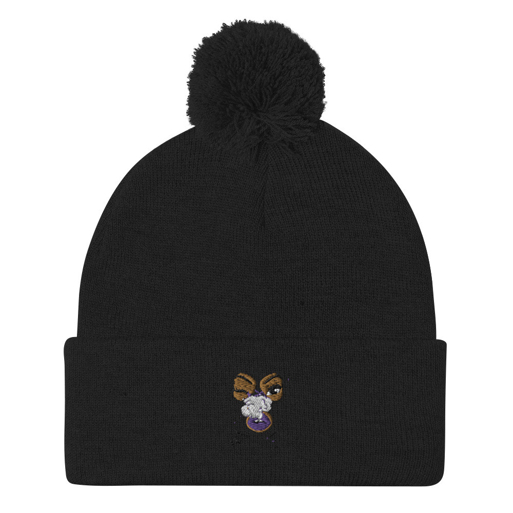 PINK Pom-Pom Beanie