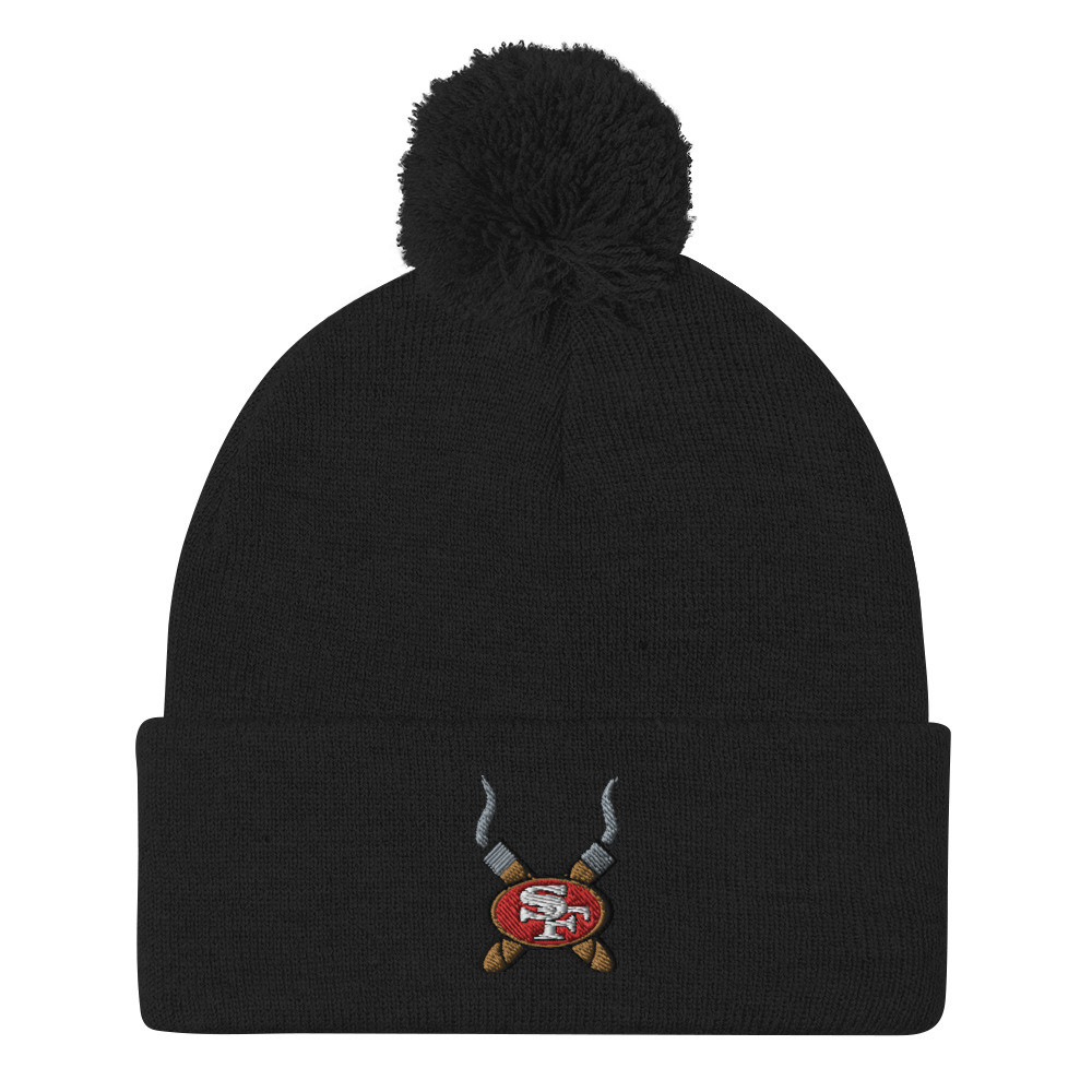 49ers Pom-Pom Beanie