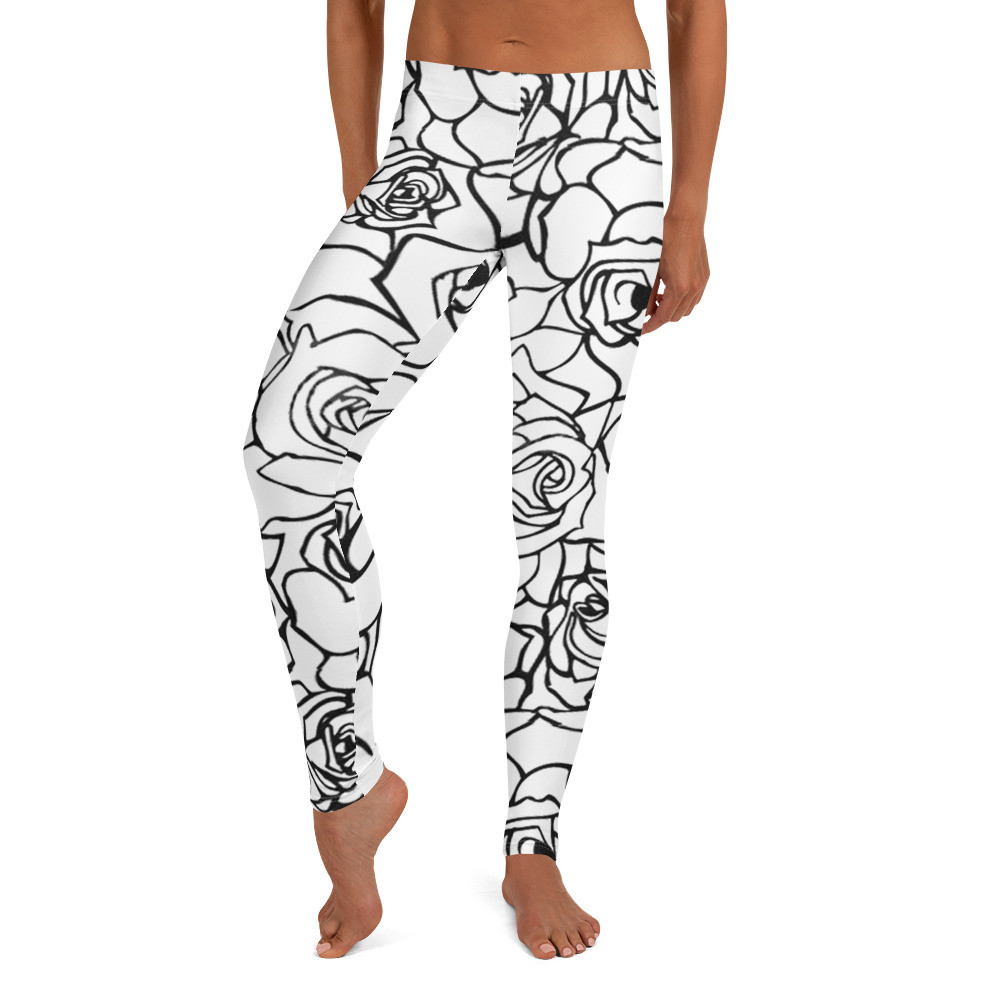 Rose Sketch Leggings