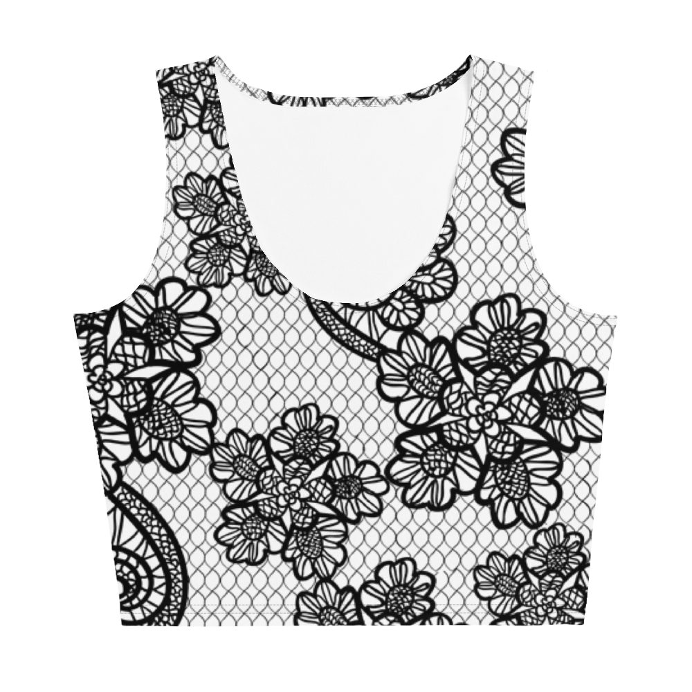 Lace Womans Cut & Sew Crop Top