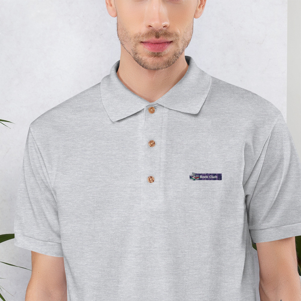 Embroidered Polo Shirt | Book Club