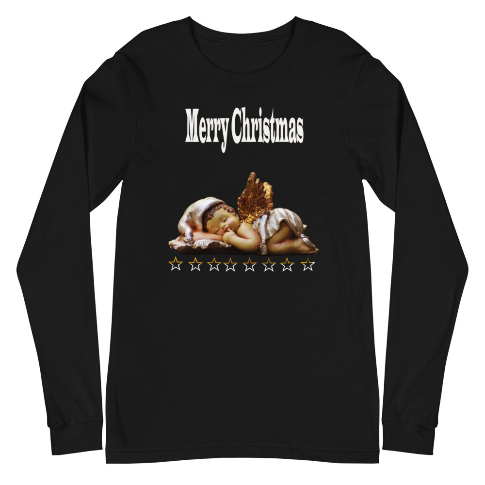 Unisex Long Sleeve Tee Tshirt Cristmas Weihnachte