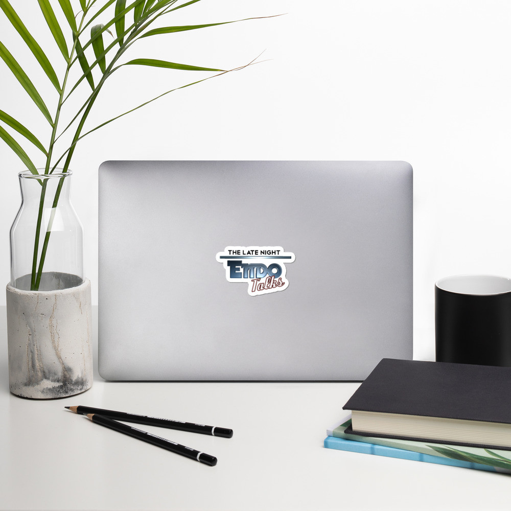 The Late Night Endo Talks Bubble-free stickers
