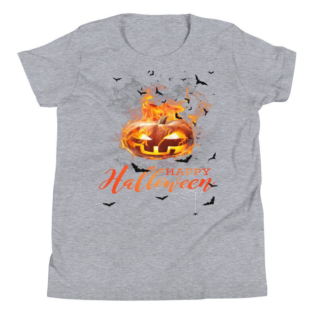 Youth Short Sleeve T-Shirt Pumpkin Happy Halloween