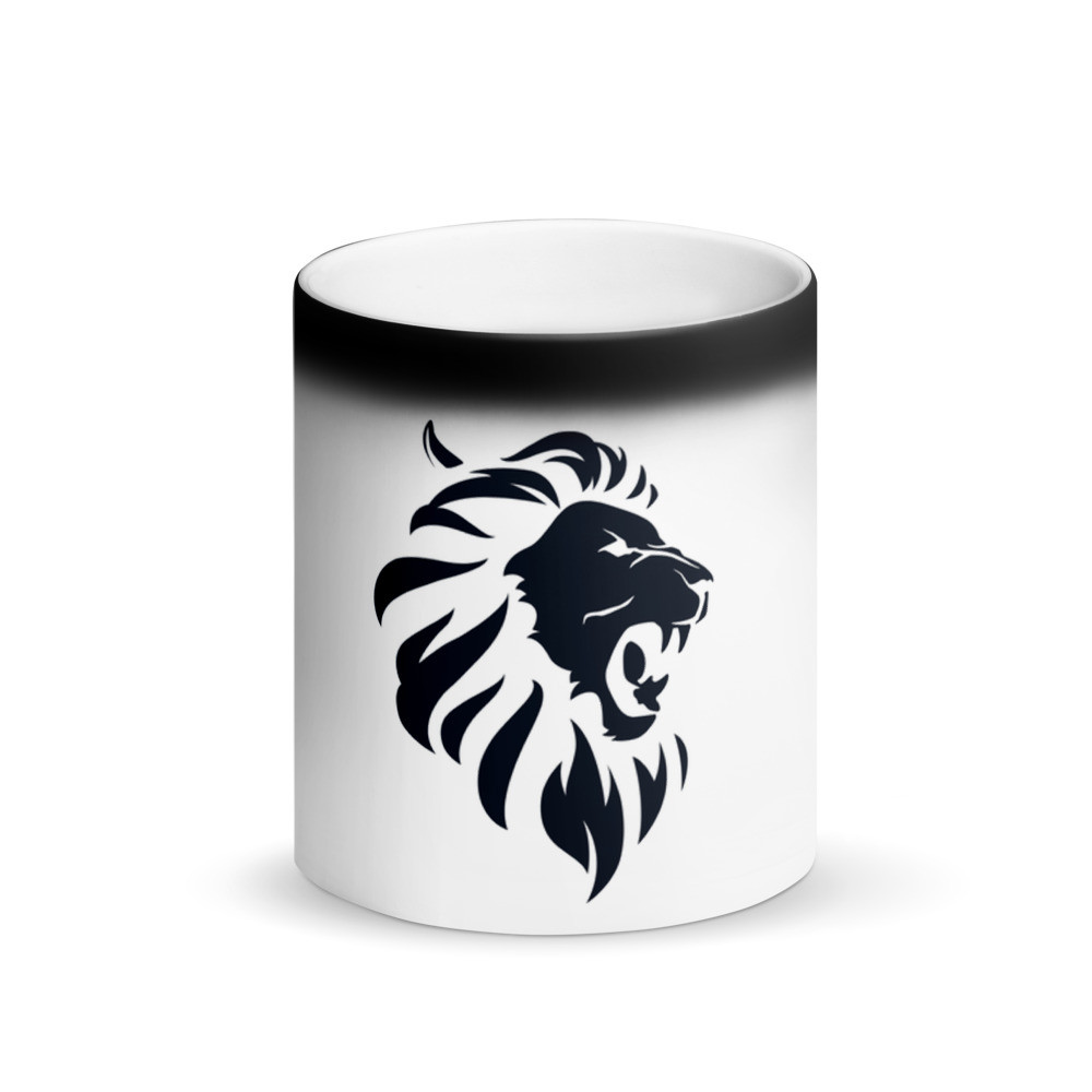 Faith Over Fear Matte Black Magic Mug