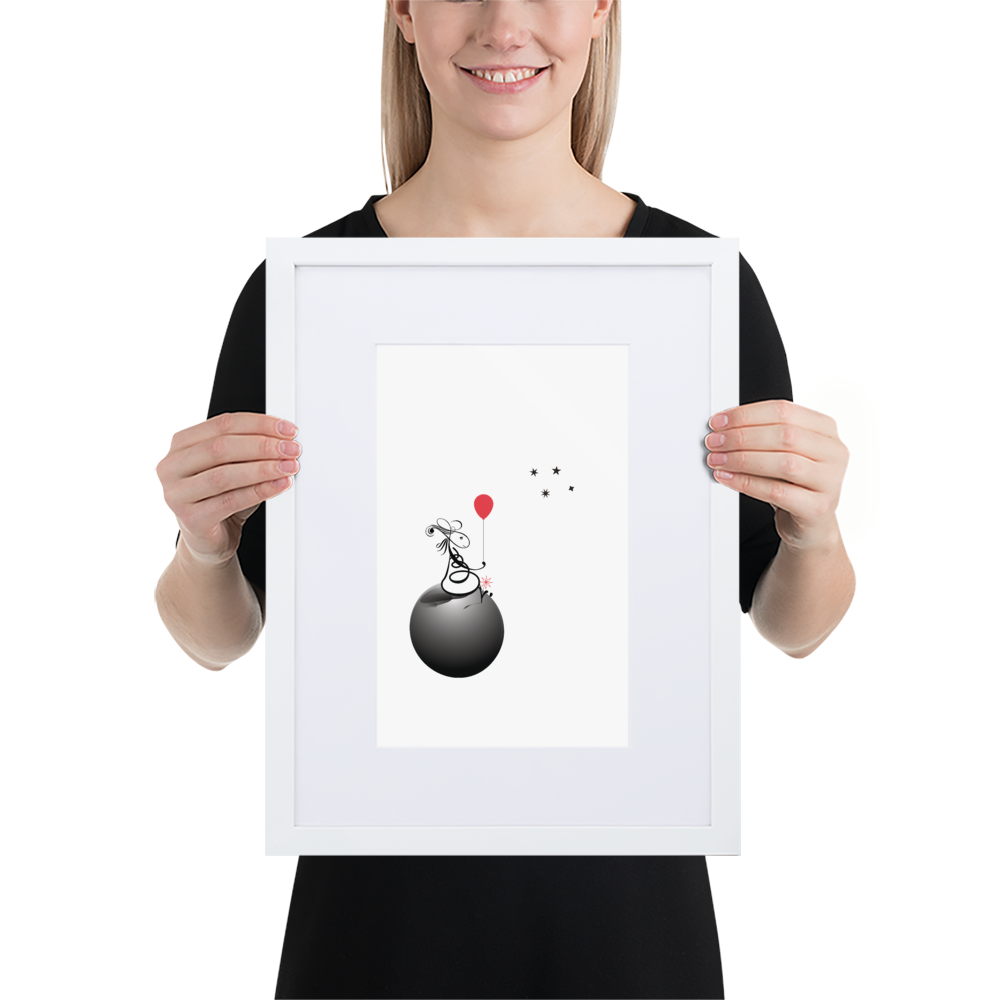 you are not alone - Matte Paper Framed Poster With Mat