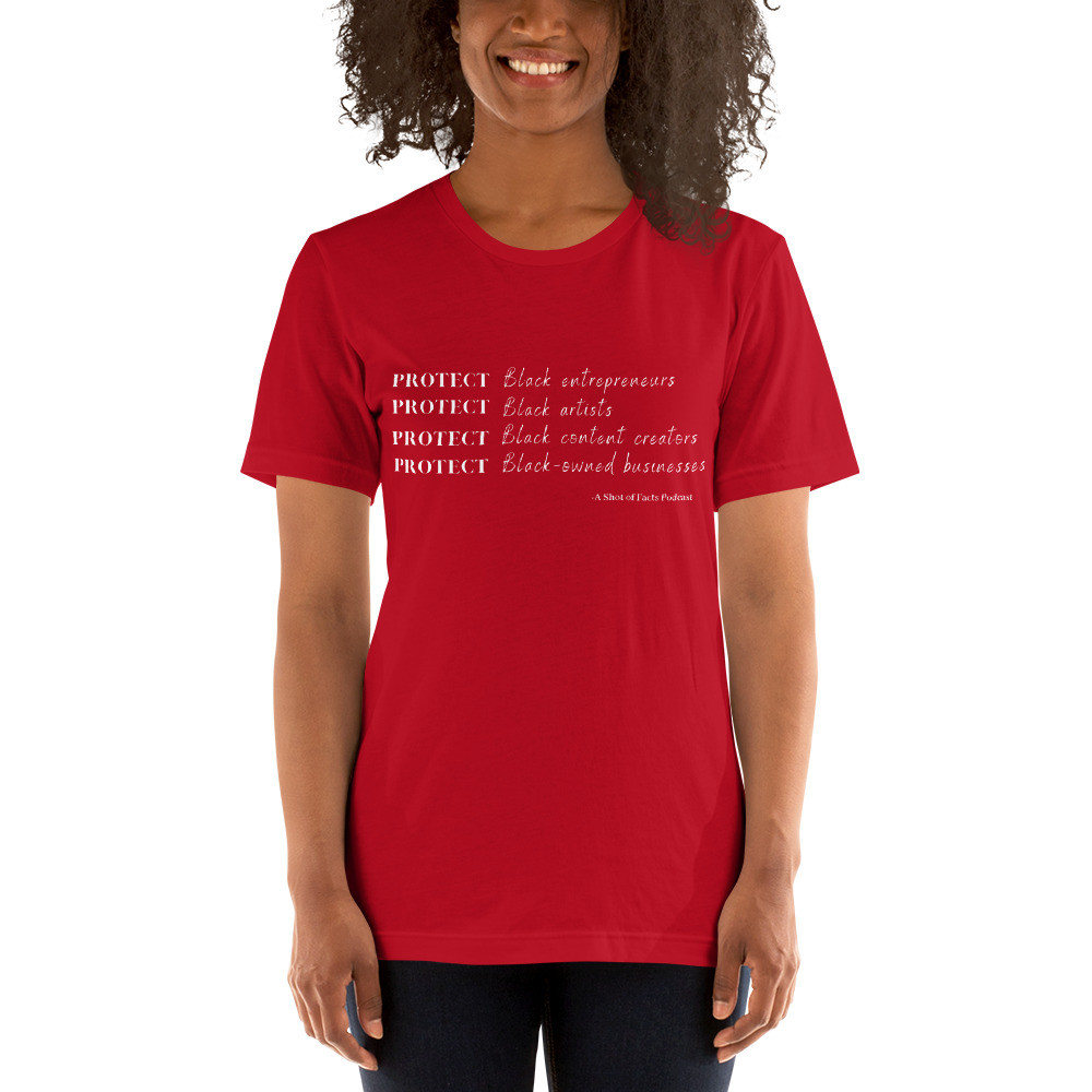 Protect Black Businesses Unisex Shirt (White)