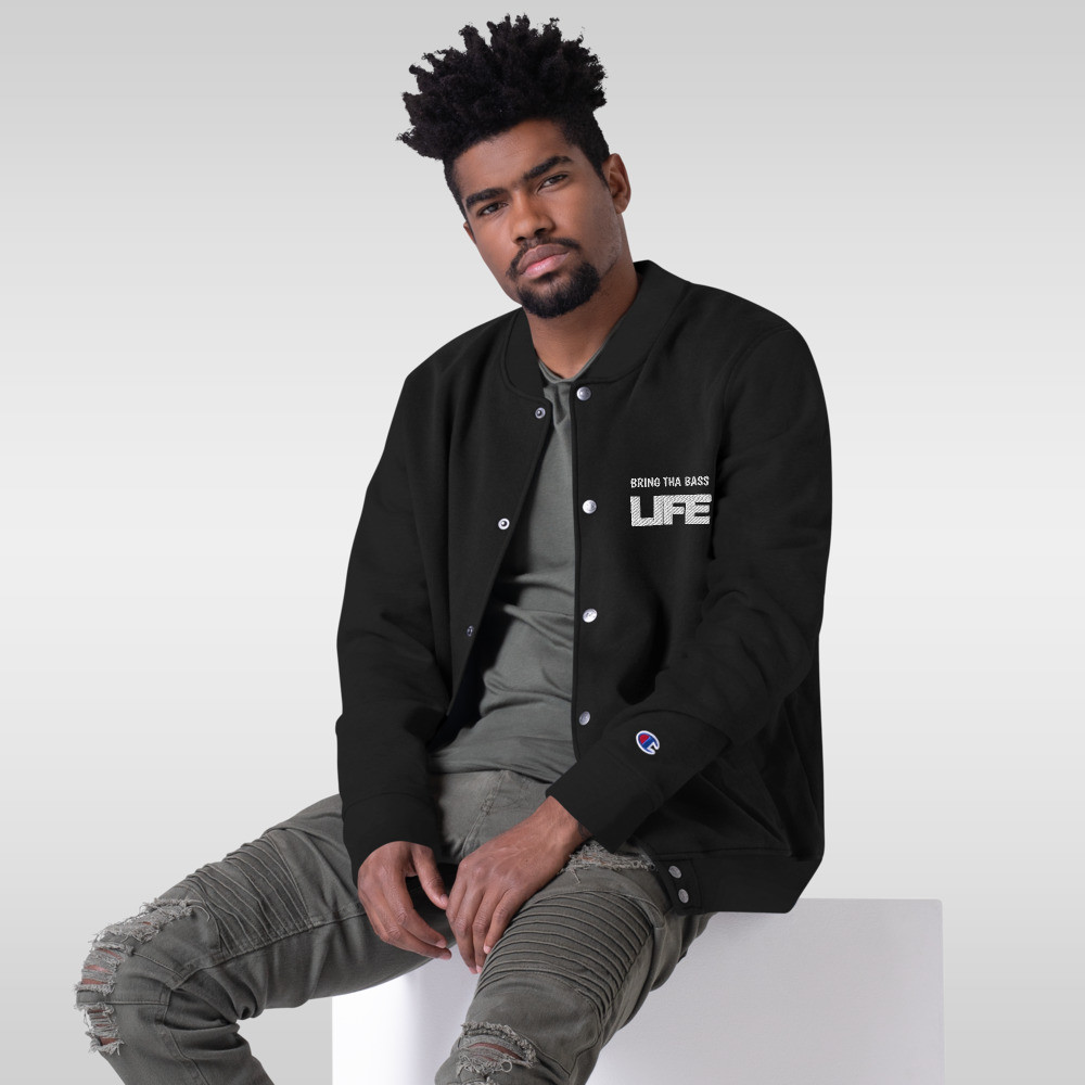 BTB "LIFE IS A MAZE" Embroidered Champion Bomber Jacket