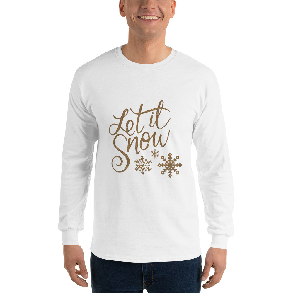 BTB 'Let It Snow' Men’s Long Sleeve Shirt