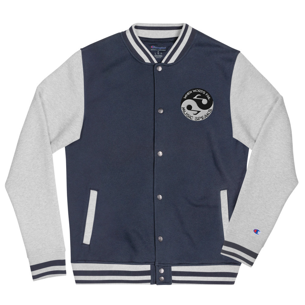 BTB (Peace & Love) Embroidered Champion Bomber Jacket