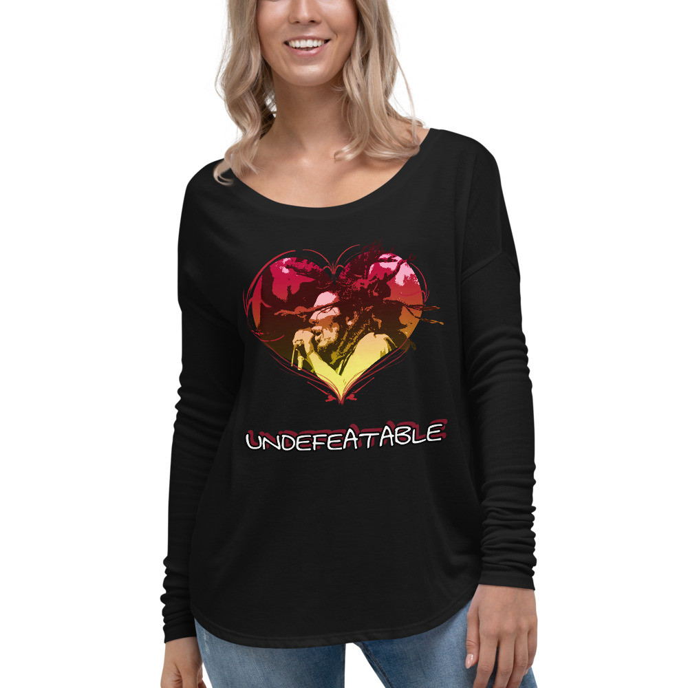 BTB "Undefeatable" Reggae Heart Ladies' Long Sleeve Tee