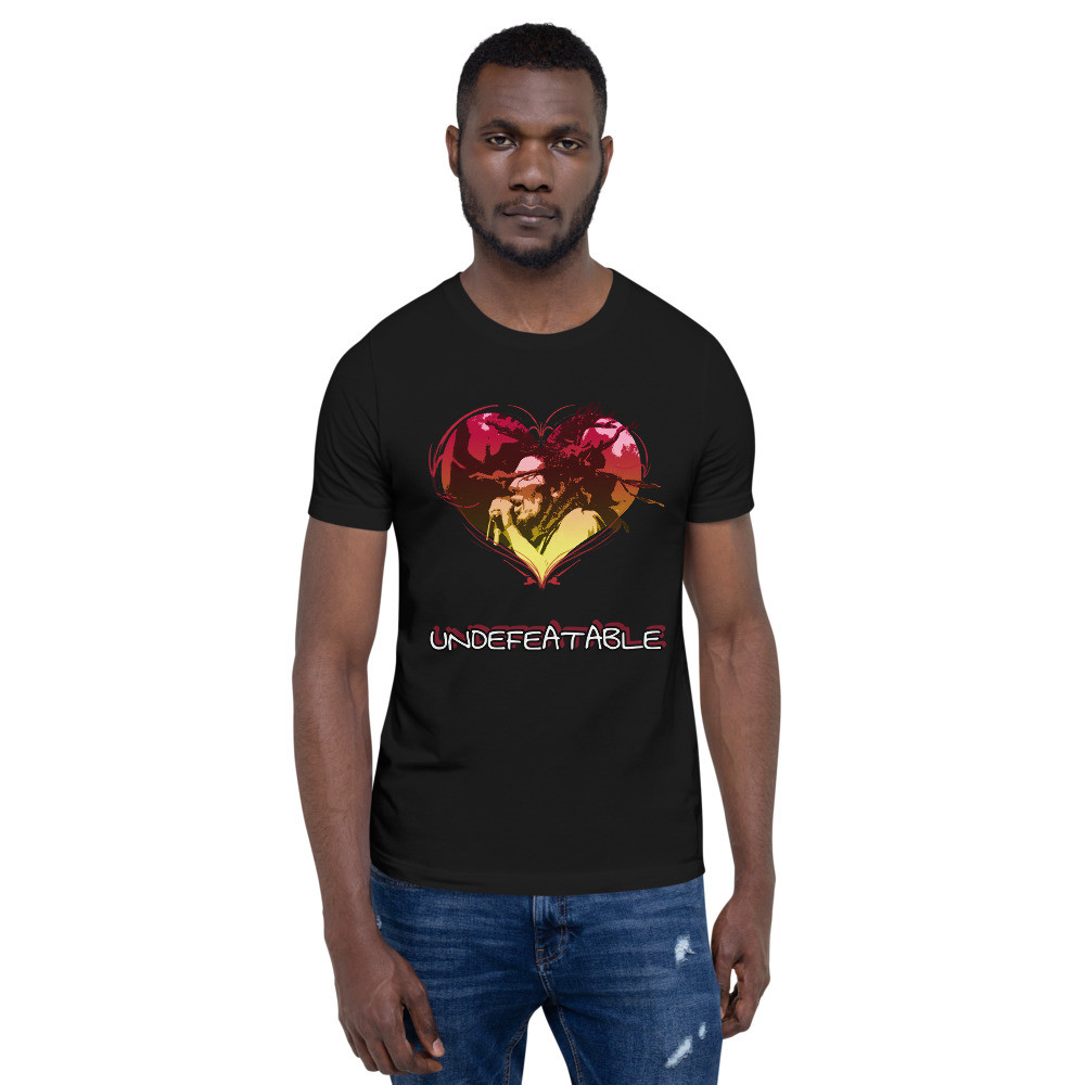 BTB "Undefeatable" Reggae Heart Short-Sleeve Unisex T-Shirt
