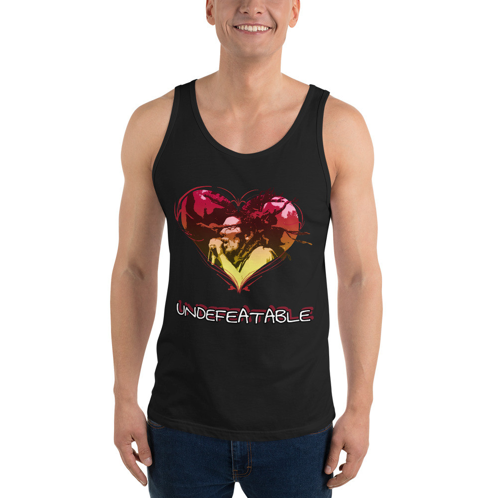 BTB "Undefeatable" Reggae Heart Unisex Tank Top